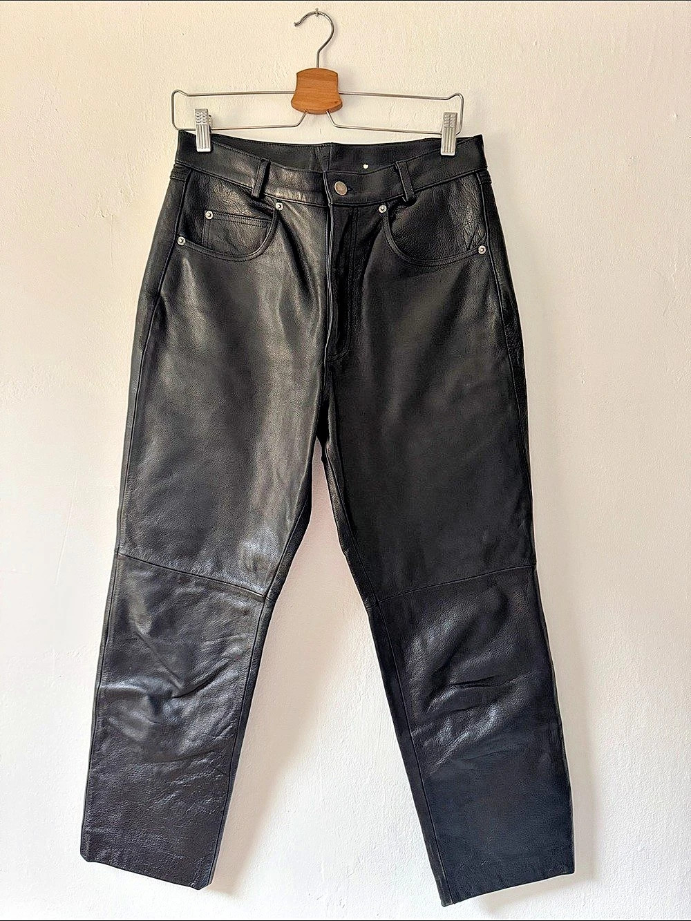 Vintage Wilson Straight Leg Leather Pants